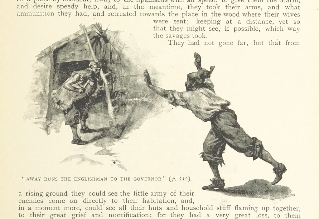 An illustration from The Life and Strange Surprising Adventures of Robinson Crusoe ... Illustrated, 1895, leaf 231