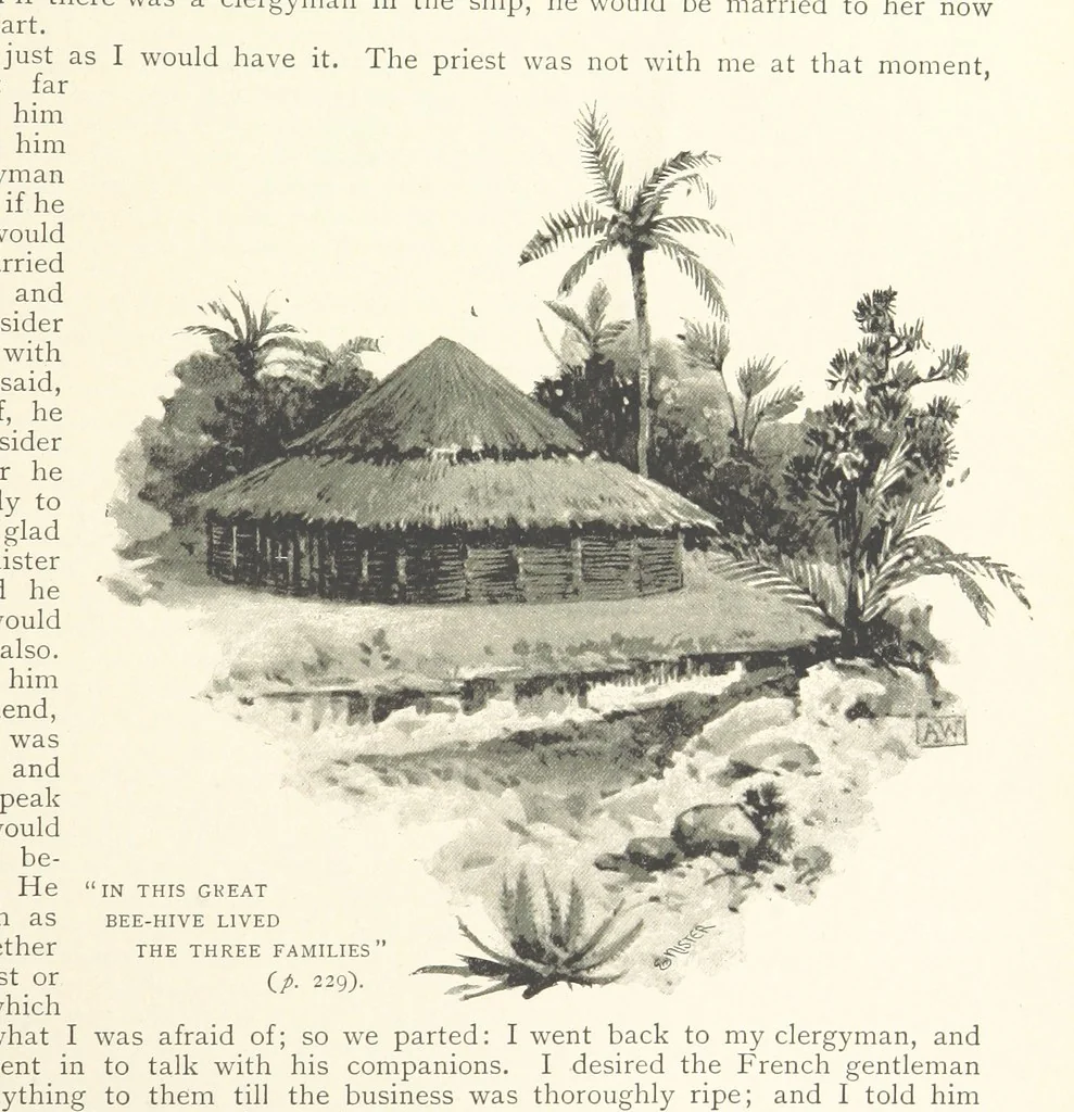 An illustration from The Life and Strange Surprising Adventures of Robinson Crusoe ... Illustrated, 1895, leaf 255