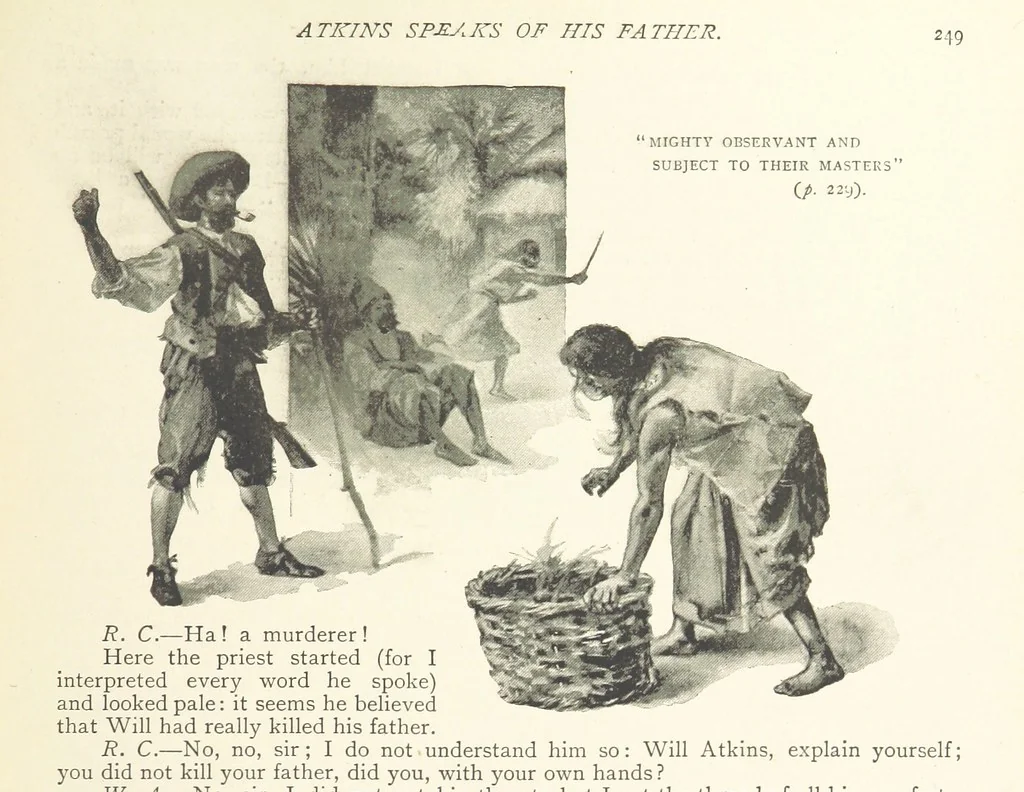 An illustration from The Life and Strange Surprising Adventures of Robinson Crusoe ... Illustrated, 1895, leaf 263