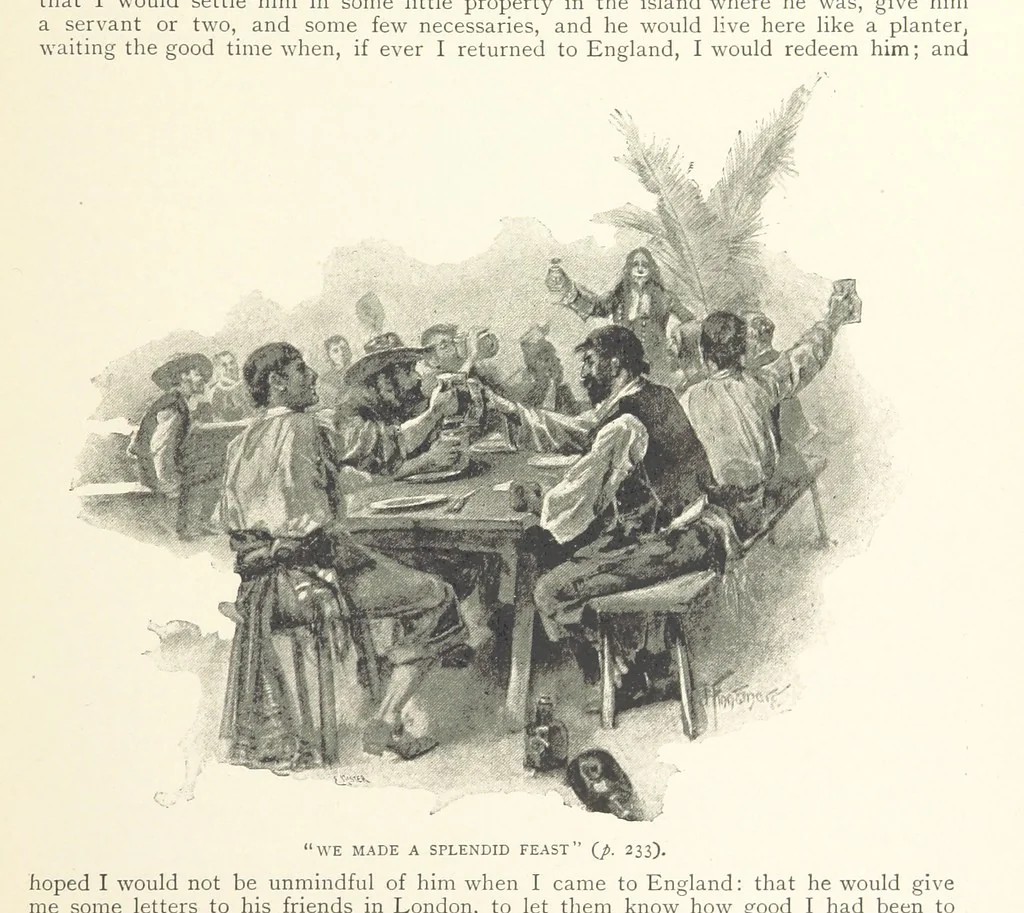 An illustration from The Life and Strange Surprising Adventures of Robinson Crusoe ... Illustrated, 1895, leaf 269