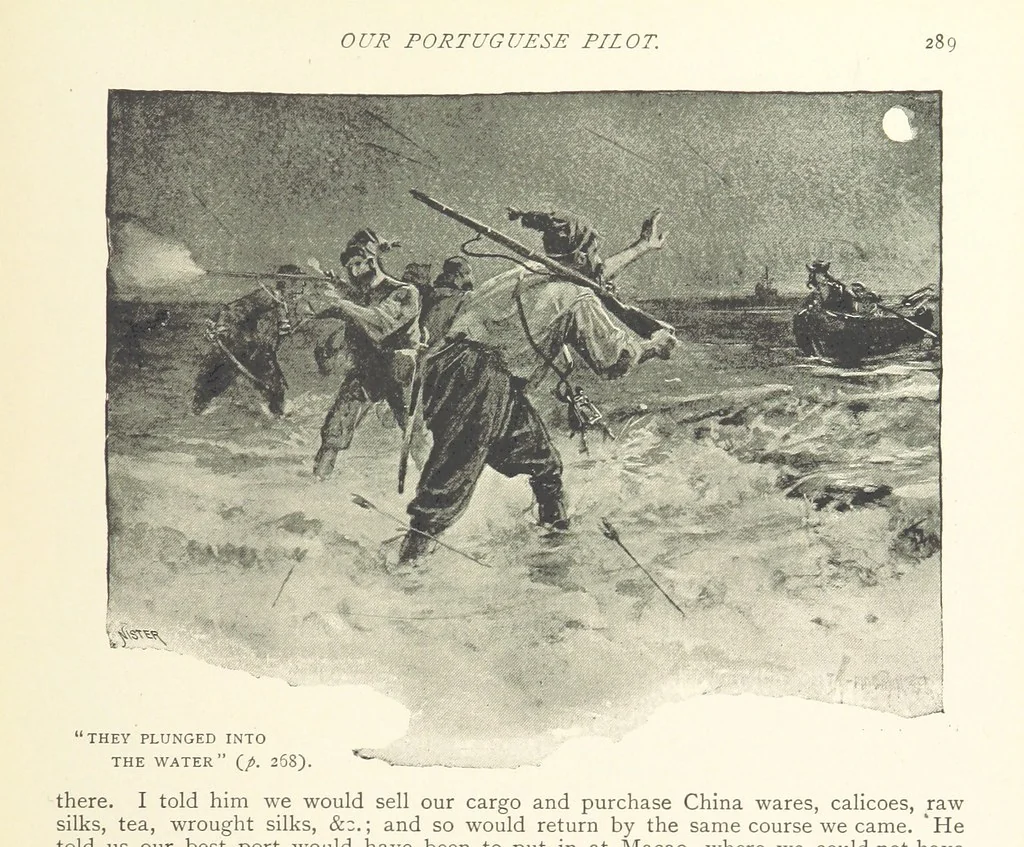 An illustration from The Life and Strange Surprising Adventures of Robinson Crusoe ... Illustrated, 1895, leaf 305