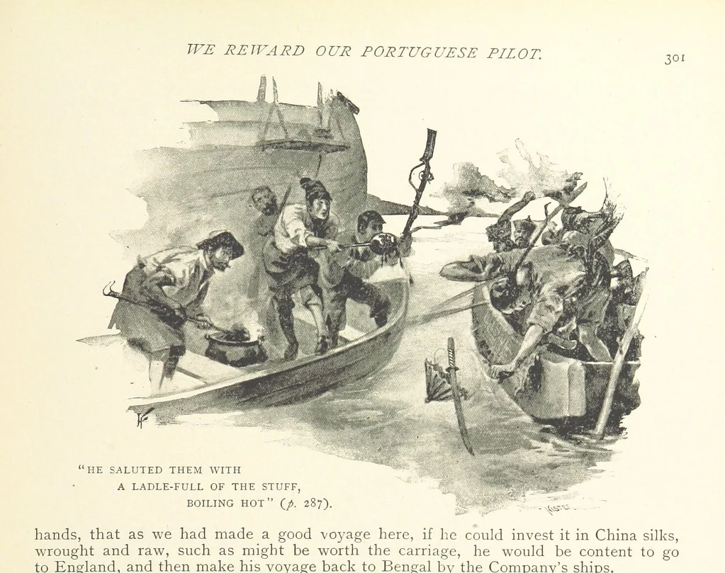 An illustration from The Life and Strange Surprising Adventures of Robinson Crusoe ... Illustrated, 1895, leaf 319