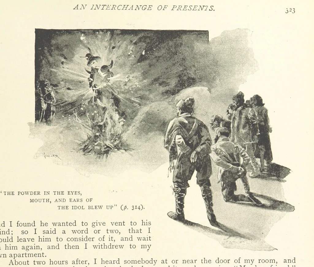 An illustration from The Life and Strange Surprising Adventures of Robinson Crusoe ... Illustrated, 1895, leaf 341