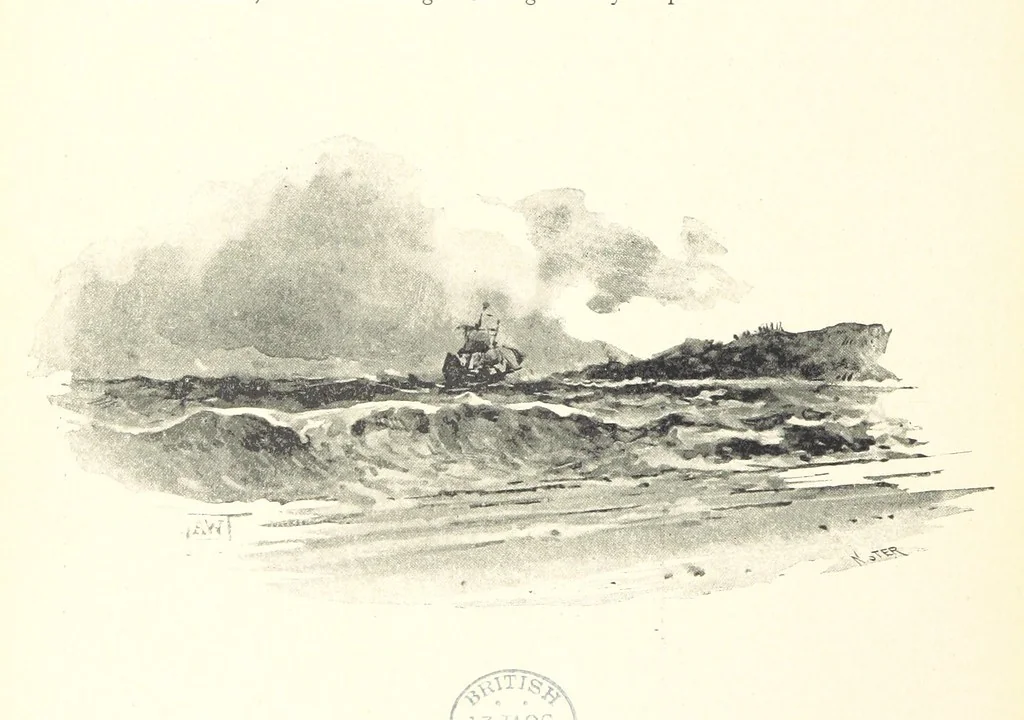 An illustration from The Life and Strange Surprising Adventures of Robinson Crusoe ... Illustrated, 1895, leaf 346