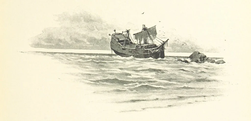 An illustration from The Life and Strange Surprising Adventures of Robinson Crusoe ... Illustrated, 1895, leaf 37