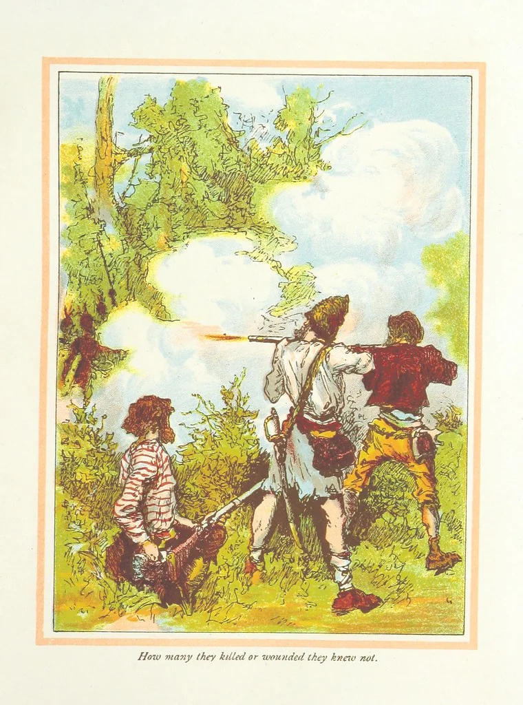 An illustration from The Adventures of Robinson Crusoe ... Newly edited after the original editions. With twenty illustrations by Kauffman. [Parts 1 and 2, abridged. With an introduction signed: S. R. B, 1884, leaf 315