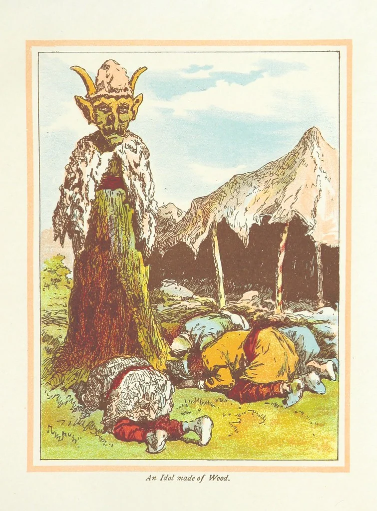An illustration from The Adventures of Robinson Crusoe ... Newly edited after the original editions. With twenty illustrations by Kauffman. [Parts 1 and 2, abridged. With an introduction signed: S. R. B, 1884, leaf 349