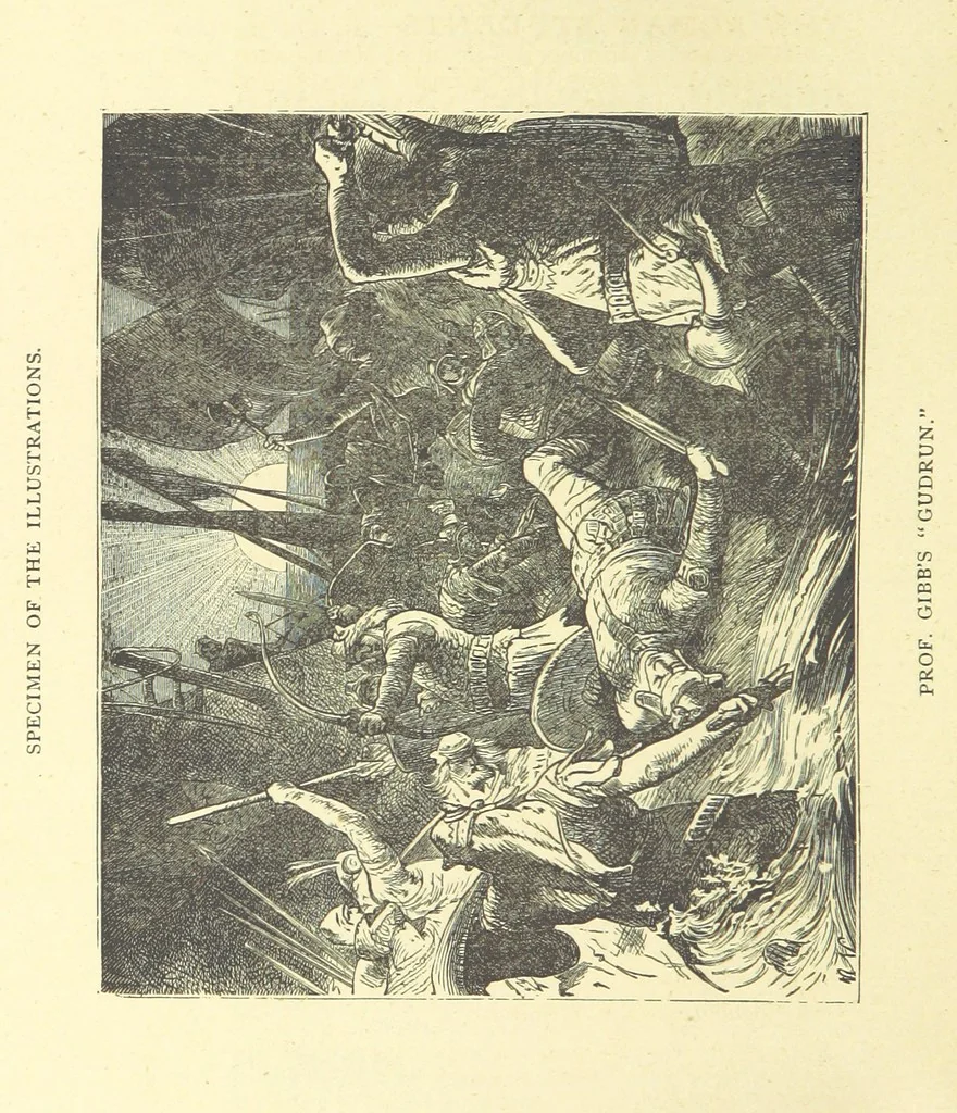 An illustration from The Adventures of Robinson Crusoe ... Newly edited after the original editions. With twenty illustrations by Kauffman. [Parts 1 and 2, abridged. With an introduction signed: S. R. B, 1884, leaf 374