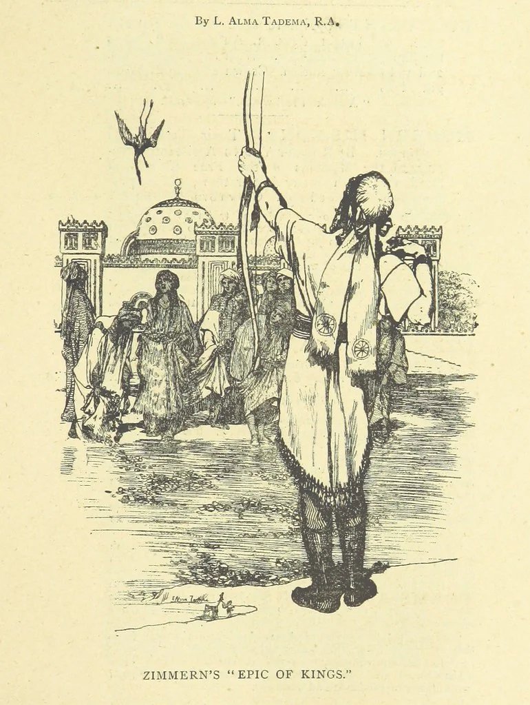 An illustration from The Adventures of Robinson Crusoe ... Newly edited after the original editions. With twenty illustrations by Kauffman. [Parts 1 and 2, abridged. With an introduction signed: S. R. B, 1884, leaf 383