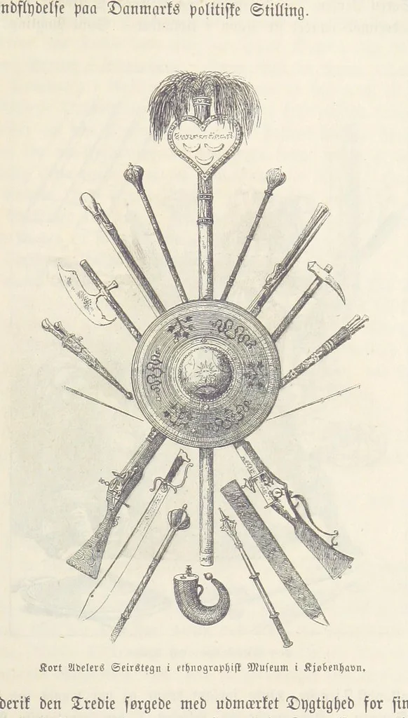 An illustration from Danmarks, Norges og Sverigs Historie, populært fremstillet efter de bedste trykte Kilder [by N. Bache] ... Med 253 Illustrationer i Træsnit, 1867, leaf 131