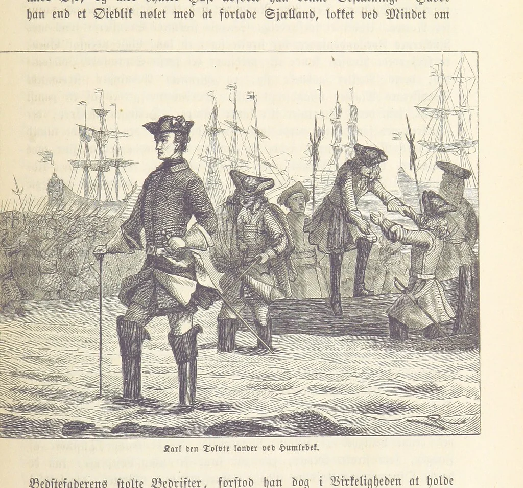 An illustration from Danmarks, Norges og Sverigs Historie, populært fremstillet efter de bedste trykte Kilder [by N. Bache] ... Med 253 Illustrationer i Træsnit, 1867, leaf 257