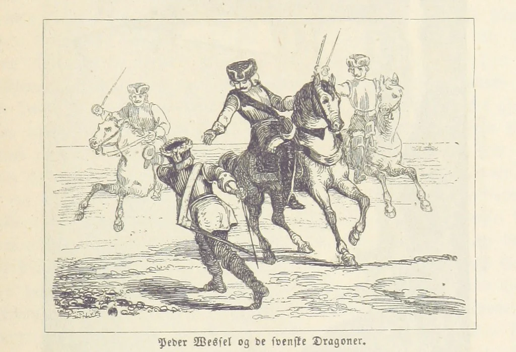 An illustration from Danmarks, Norges og Sverigs Historie, populært fremstillet efter de bedste trykte Kilder [by N. Bache] ... Med 253 Illustrationer i Træsnit, 1867, leaf 337