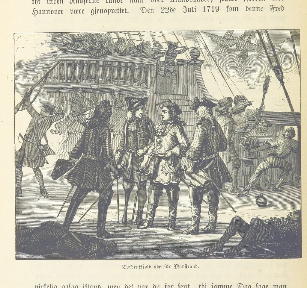 An illustration from Danmarks, Norges og Sverigs Historie, populært fremstillet efter de bedste trykte Kilder [by N. Bache] ... Med 253 Illustrationer i Træsnit, 1867, leaf 384