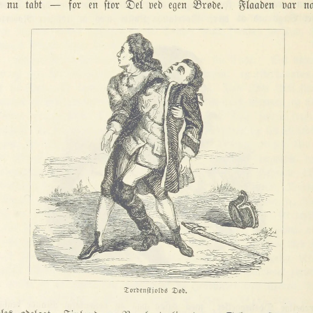 An illustration from Danmarks, Norges og Sverigs Historie, populært fremstillet efter de bedste trykte Kilder [by N. Bache] ... Med 253 Illustrationer i Træsnit, 1867, leaf 388