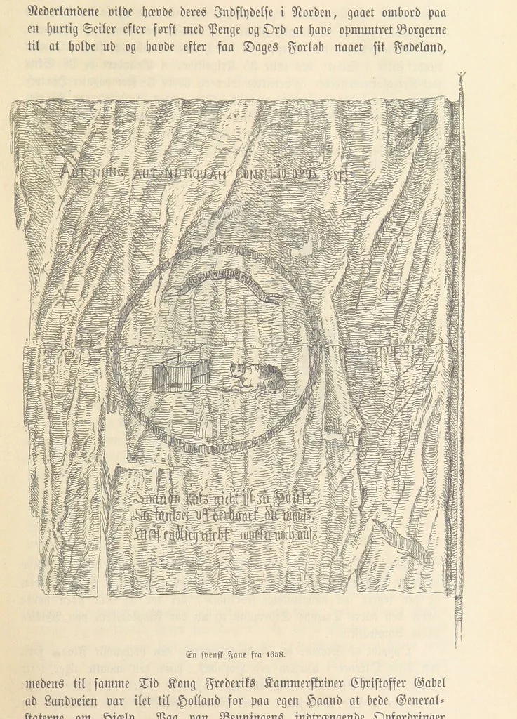An illustration from Danmarks, Norges og Sverigs Historie, populært fremstillet efter de bedste trykte Kilder [by N. Bache] ... Med 253 Illustrationer i Træsnit, 1867, leaf 75