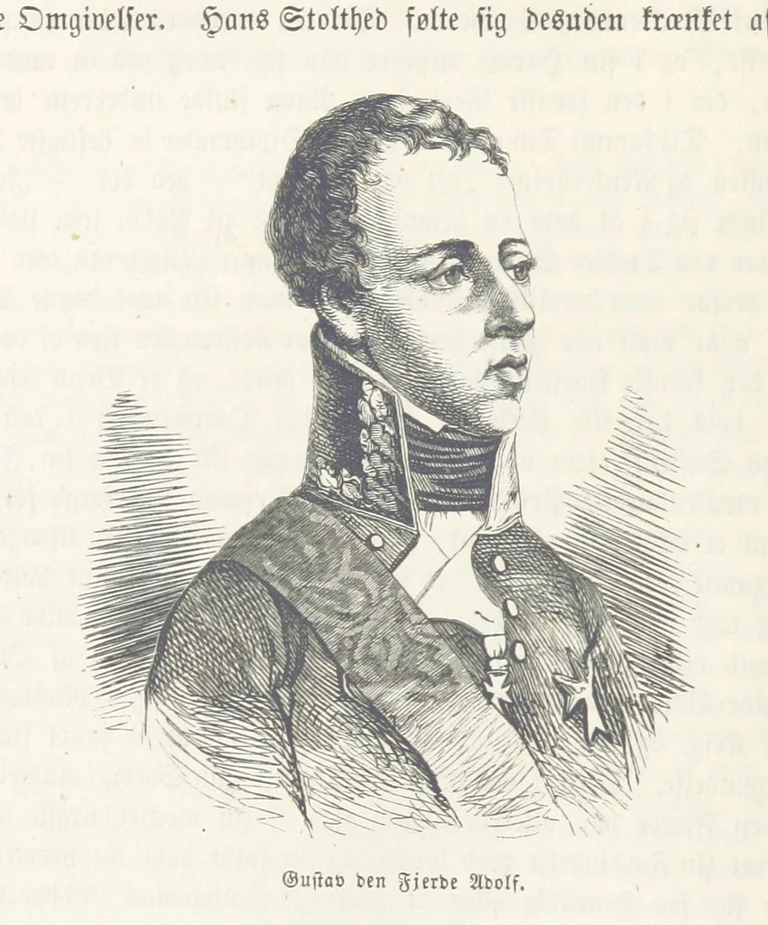 An illustration from Danmarks, Norges og Sverigs Historie, populært fremstillet efter de bedste trykte Kilder [by N. Bache] ... Med 253 Illustrationer i Træsnit, 1867, leaf 106