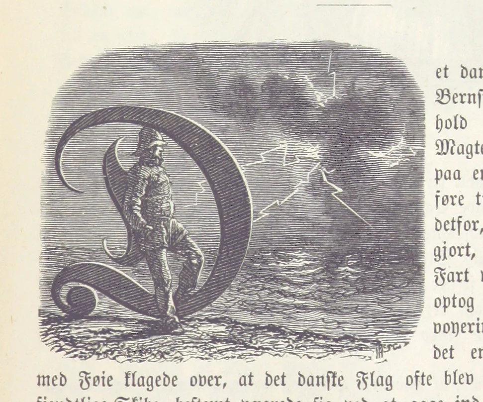 An illustration from Danmarks, Norges og Sverigs Historie, populært fremstillet efter de bedste trykte Kilder [by N. Bache] ... Med 253 Illustrationer i Træsnit, 1867, leaf 109