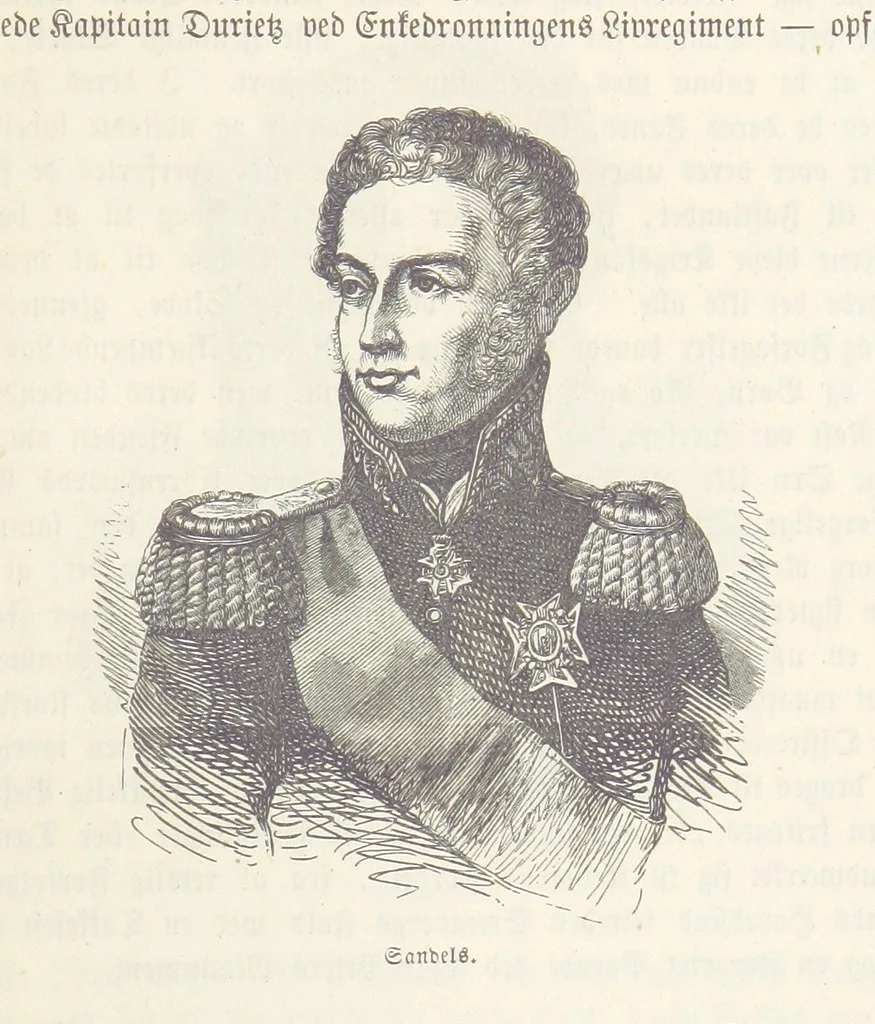 An illustration from Danmarks, Norges og Sverigs Historie, populært fremstillet efter de bedste trykte Kilder [by N. Bache] ... Med 253 Illustrationer i Træsnit, 1867, leaf 171