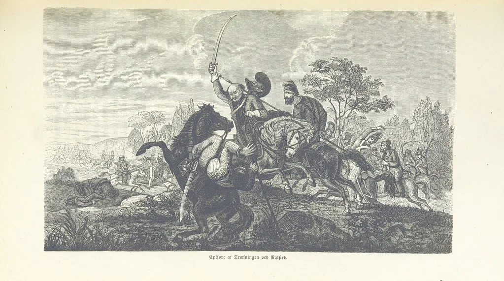 An illustration from Danmarks, Norges og Sverigs Historie, populært fremstillet efter de bedste trykte Kilder [by N. Bache] ... Med 253 Illustrationer i Træsnit, 1867, leaf 254