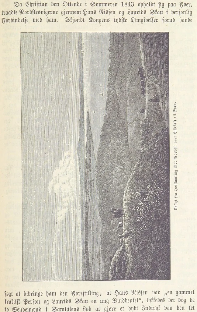 An illustration from Danmarks, Norges og Sverigs Historie, populært fremstillet efter de bedste trykte Kilder [by N. Bache] ... Med 253 Illustrationer i Træsnit, 1867, leaf 367