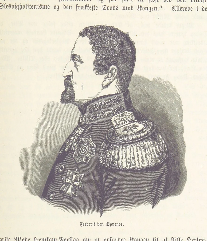 An illustration from Danmarks, Norges og Sverigs Historie, populært fremstillet efter de bedste trykte Kilder [by N. Bache] ... Med 253 Illustrationer i Træsnit, 1867, leaf 375