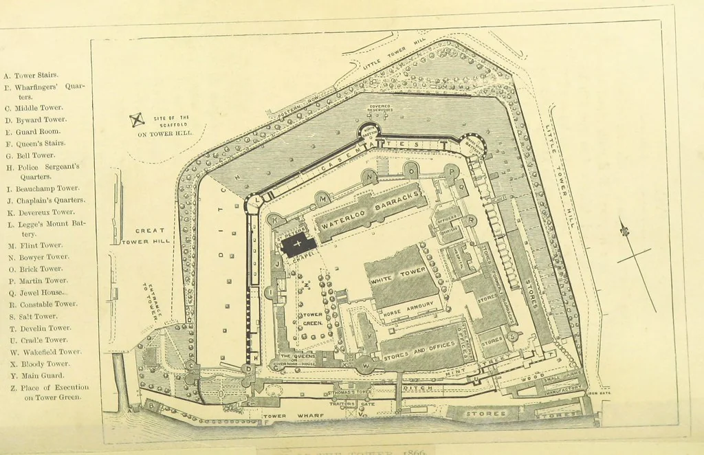 An illustration from Memorials of the Tower of London ... With illustrations, 1867, leaf 14