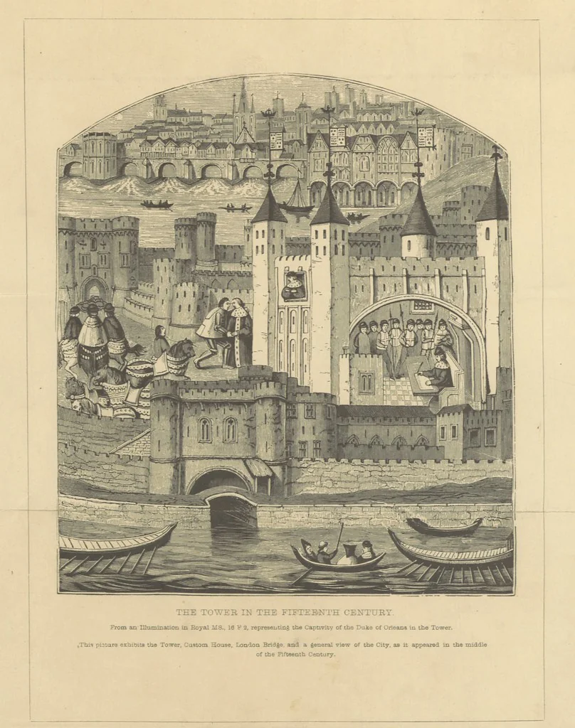 An illustration from Memorials of the Tower of London ... With illustrations, 1867, leaf 79