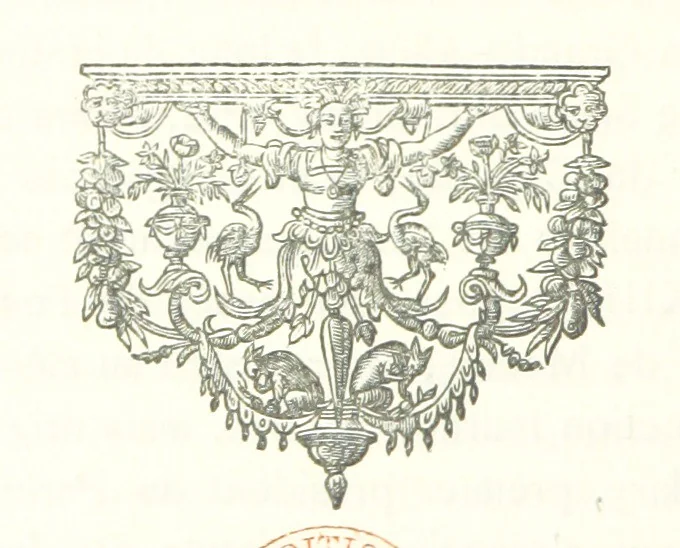 An illustration from Le Vieu Toulouse disparu. Dessins originaux de F. Mazzoli. Texte explicatif par M. M. le Baron Desazars, L. Saint-Charles, E. Lapierre, 1885, leaf 26