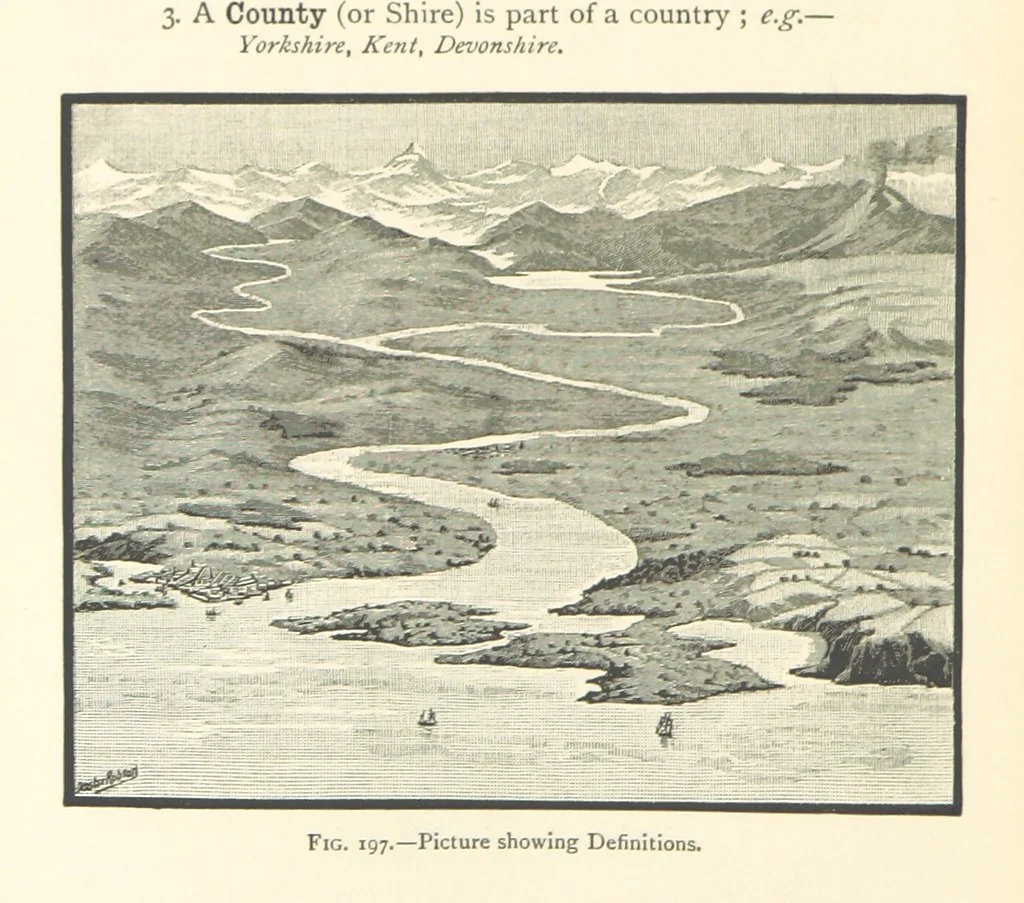 An illustration from Object Lessons in Geography for Standards I. II. & III, 1899, leaf 212