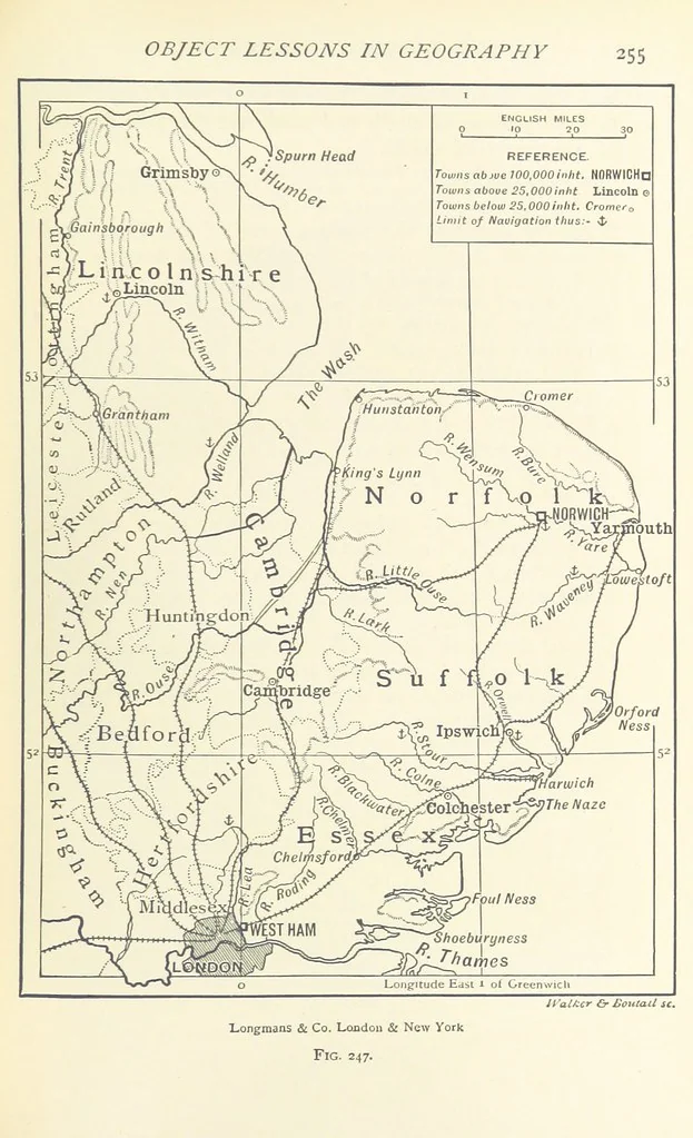 An illustration from Object Lessons in Geography for Standards I. II. & III, 1899, leaf 277