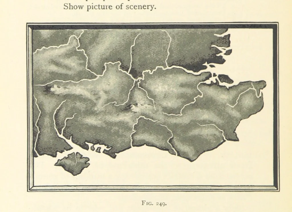 An illustration from Object Lessons in Geography for Standards I. II. & III, 1899, leaf 282