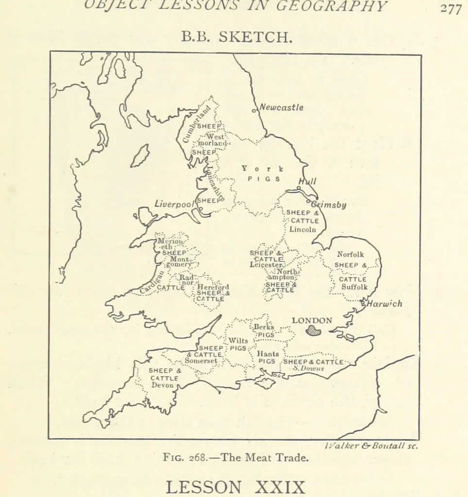 An illustration from Object Lessons in Geography for Standards I. II. & III, 1899, leaf 299