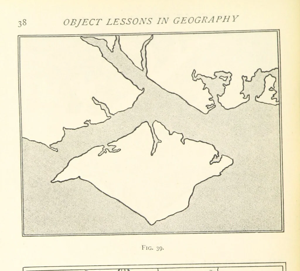 An illustration from Object Lessons in Geography for Standards I. II. & III, 1899, leaf 58