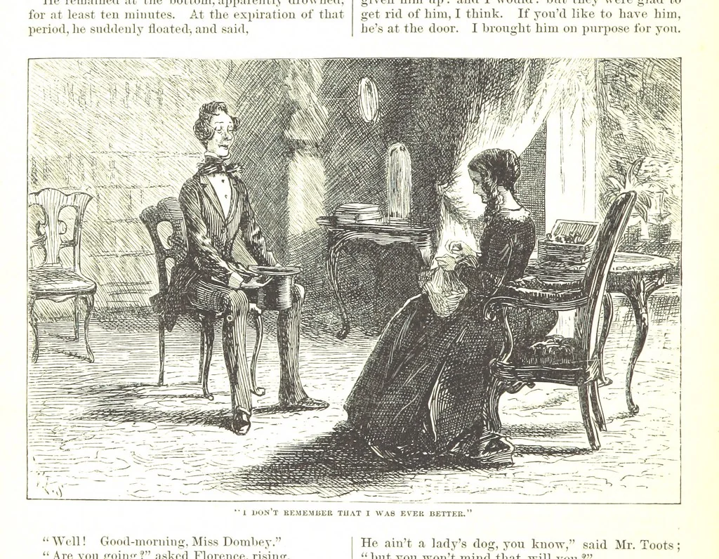 An illustration from Thirty plates, proofs of illustrations to the “Household edition” of the works of Charles Dickens.] [1875, 76], leaf 114