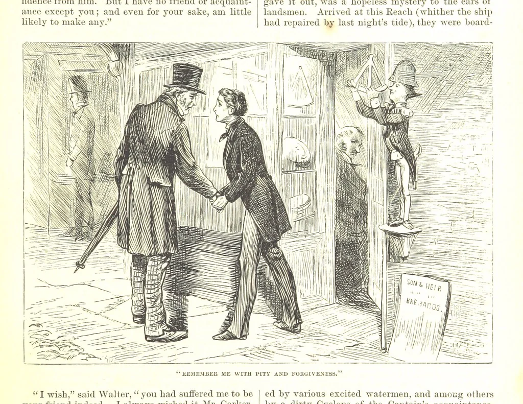 An illustration from Thirty plates, proofs of illustrations to the “Household edition” of the works of Charles Dickens.] [1875, 76], leaf 121