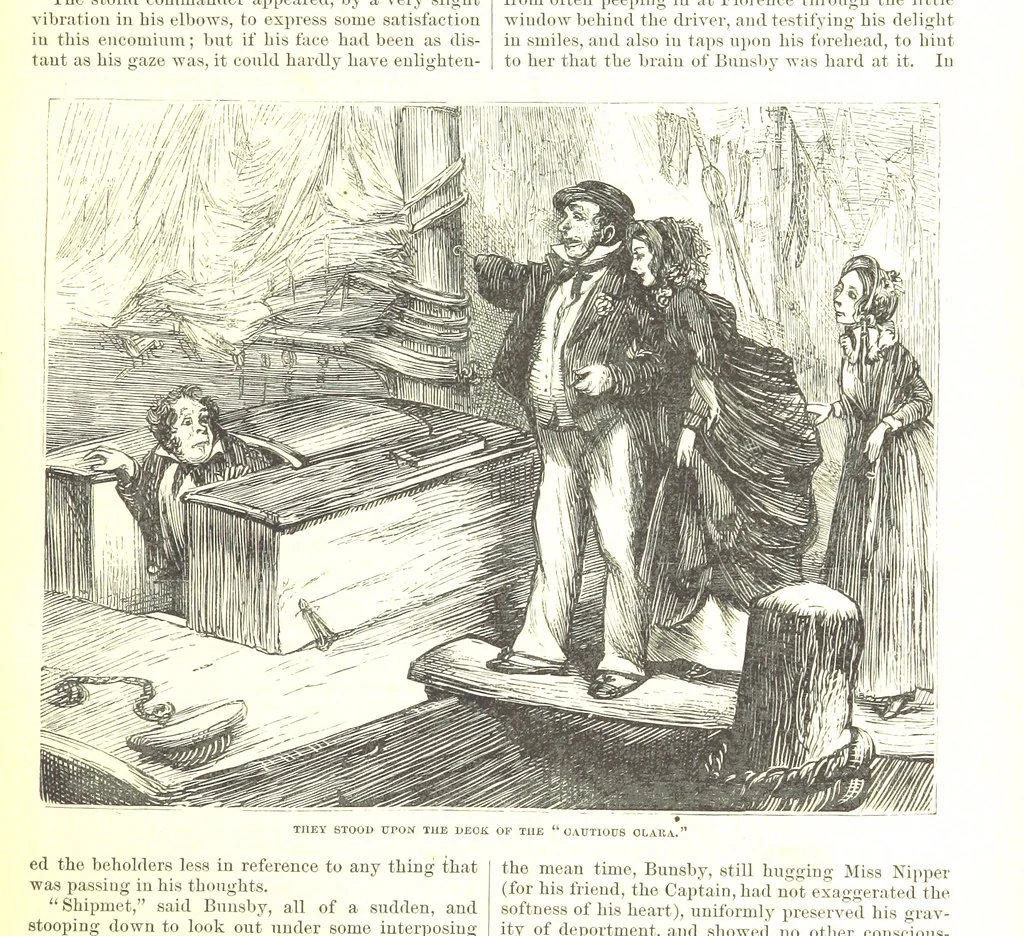 An illustration from Thirty plates, proofs of illustrations to the “Household edition” of the works of Charles Dickens.] [1875, 76], leaf 147