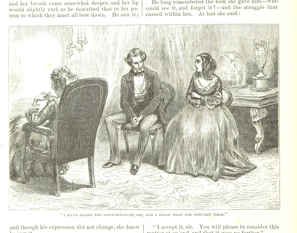 An illustration from Thirty plates, proofs of illustrations to the “Household edition” of the works of Charles Dickens.] [1875, 76], leaf 222