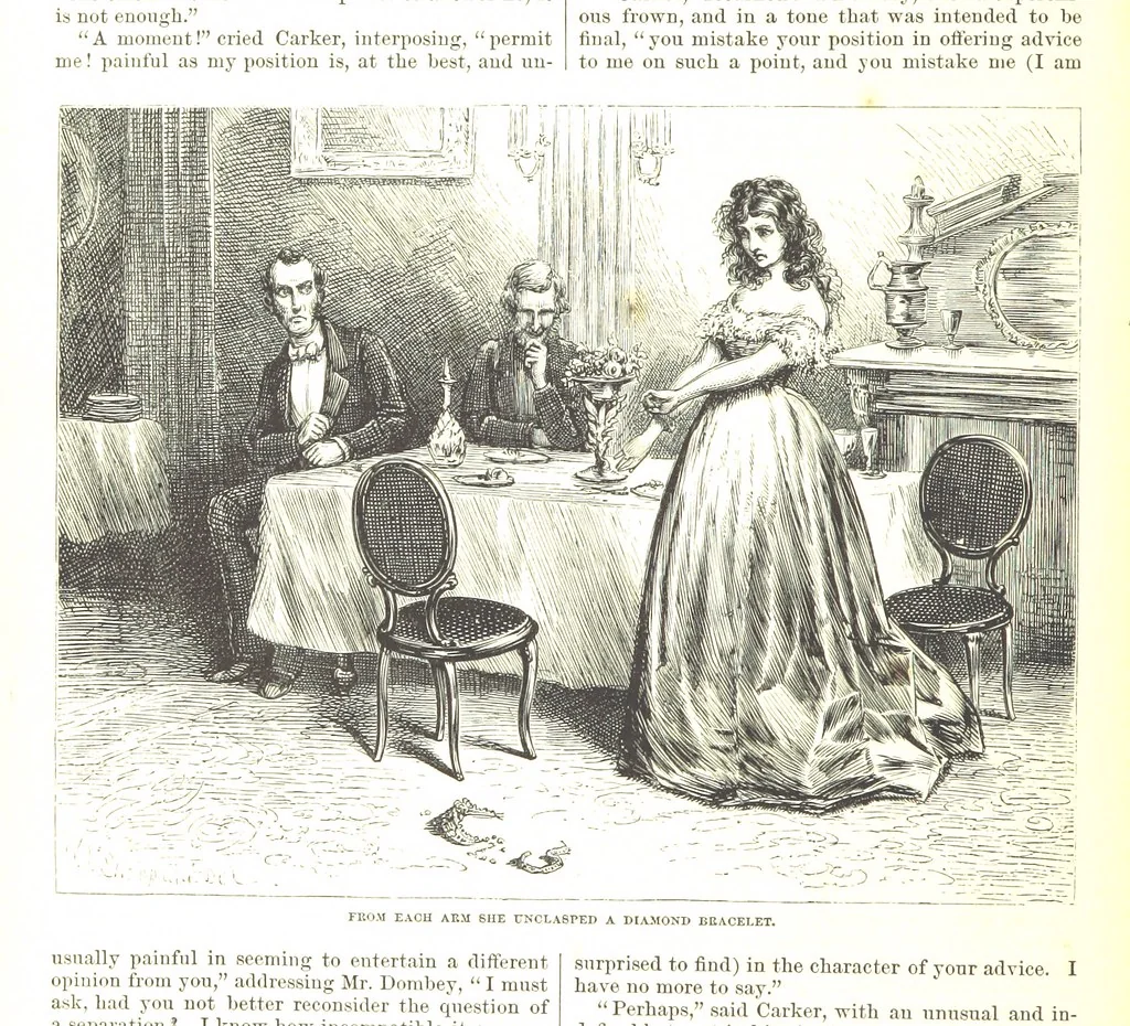 An illustration from Thirty plates, proofs of illustrations to the “Household edition” of the works of Charles Dickens.] [1875, 76], leaf 274