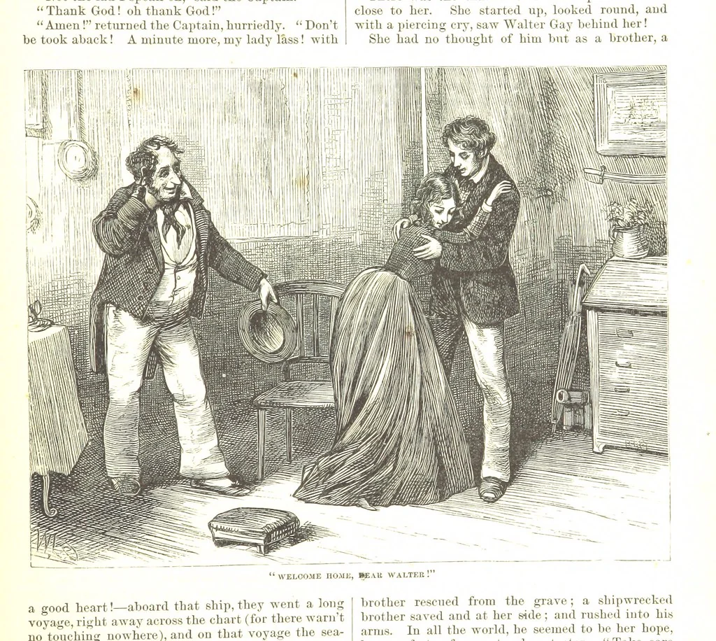 An illustration from Thirty plates, proofs of illustrations to the “Household edition” of the works of Charles Dickens.] [1875, 76], leaf 287