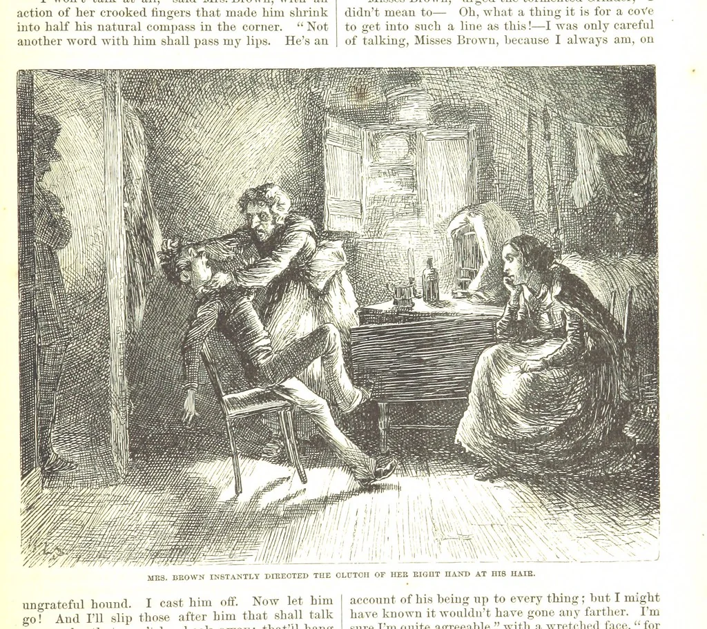 An illustration from Thirty plates, proofs of illustrations to the “Household edition” of the works of Charles Dickens.] [1875, 76], leaf 303