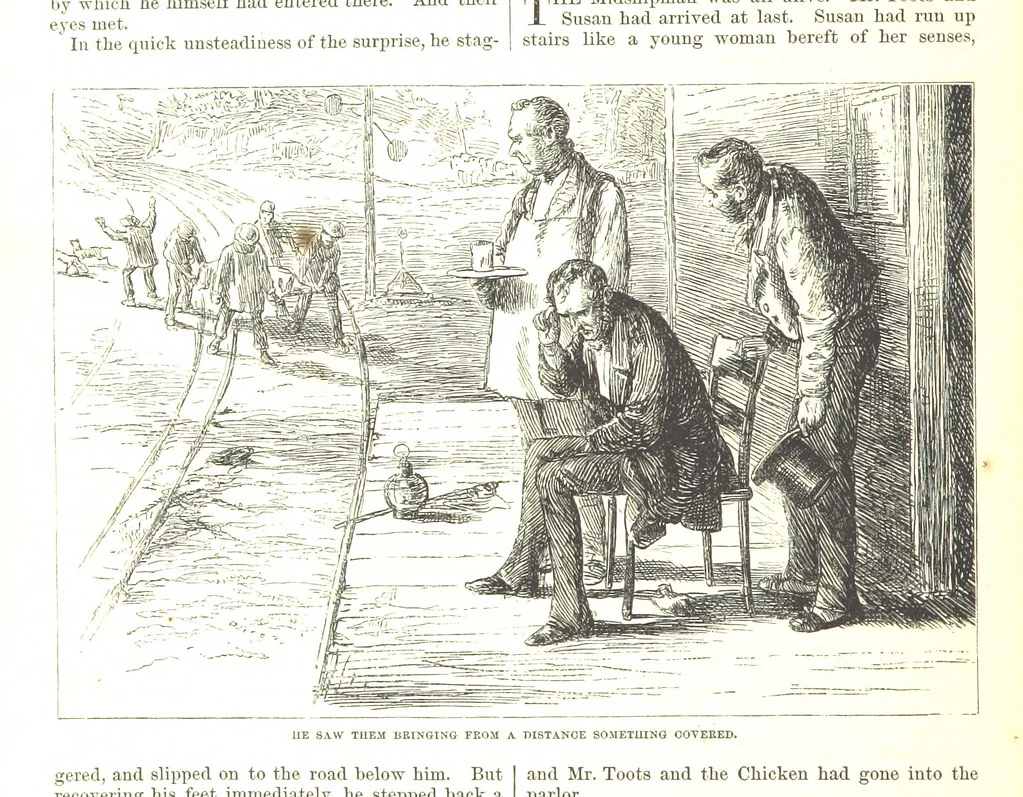 An illustration from Thirty plates, proofs of illustrations to the “Household edition” of the works of Charles Dickens.] [1875, 76], leaf 322