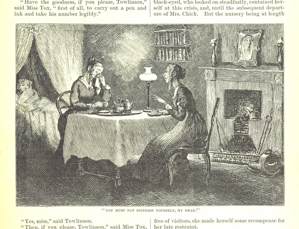 An illustration from Thirty plates, proofs of illustrations to the “Household edition” of the works of Charles Dickens.] [1875, 76], leaf 33