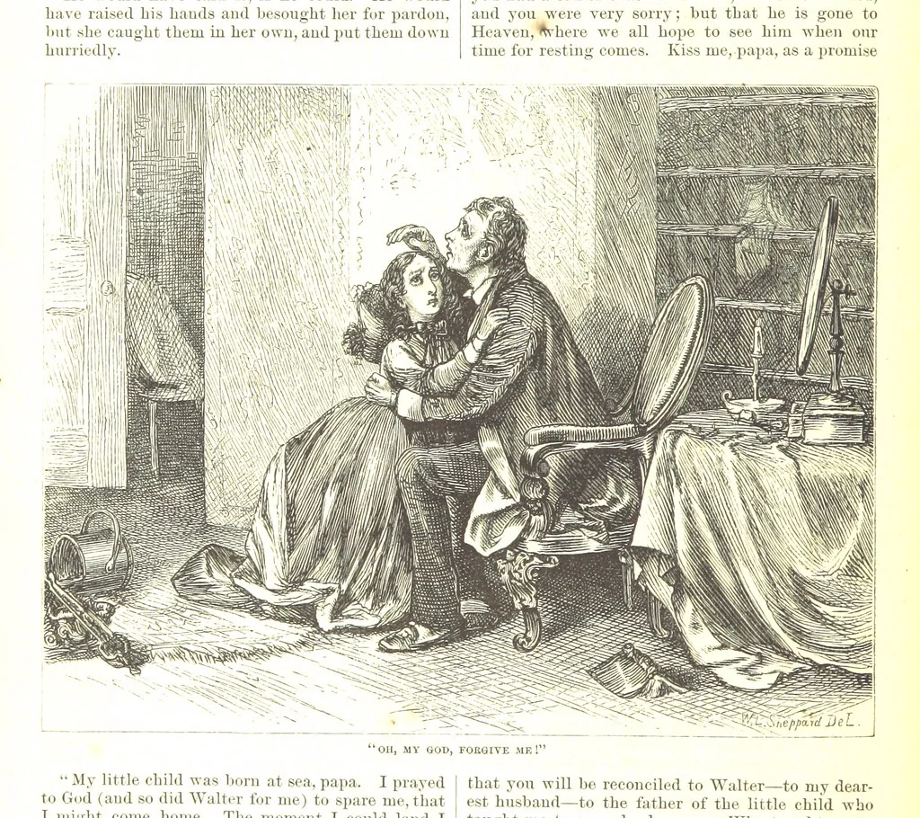 An illustration from Thirty plates, proofs of illustrations to the “Household edition” of the works of Charles Dickens.] [1875, 76], leaf 348