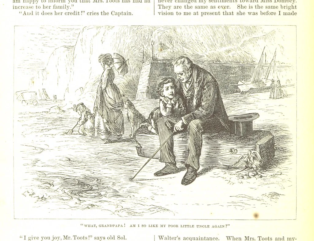 An illustration from Thirty plates, proofs of illustrations to the “Household edition” of the works of Charles Dickens.] [1875, 76], leaf 360