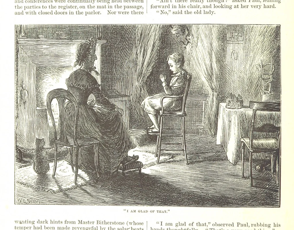 An illustration from Thirty plates, proofs of illustrations to the “Household edition” of the works of Charles Dickens.] [1875, 76], leaf 68