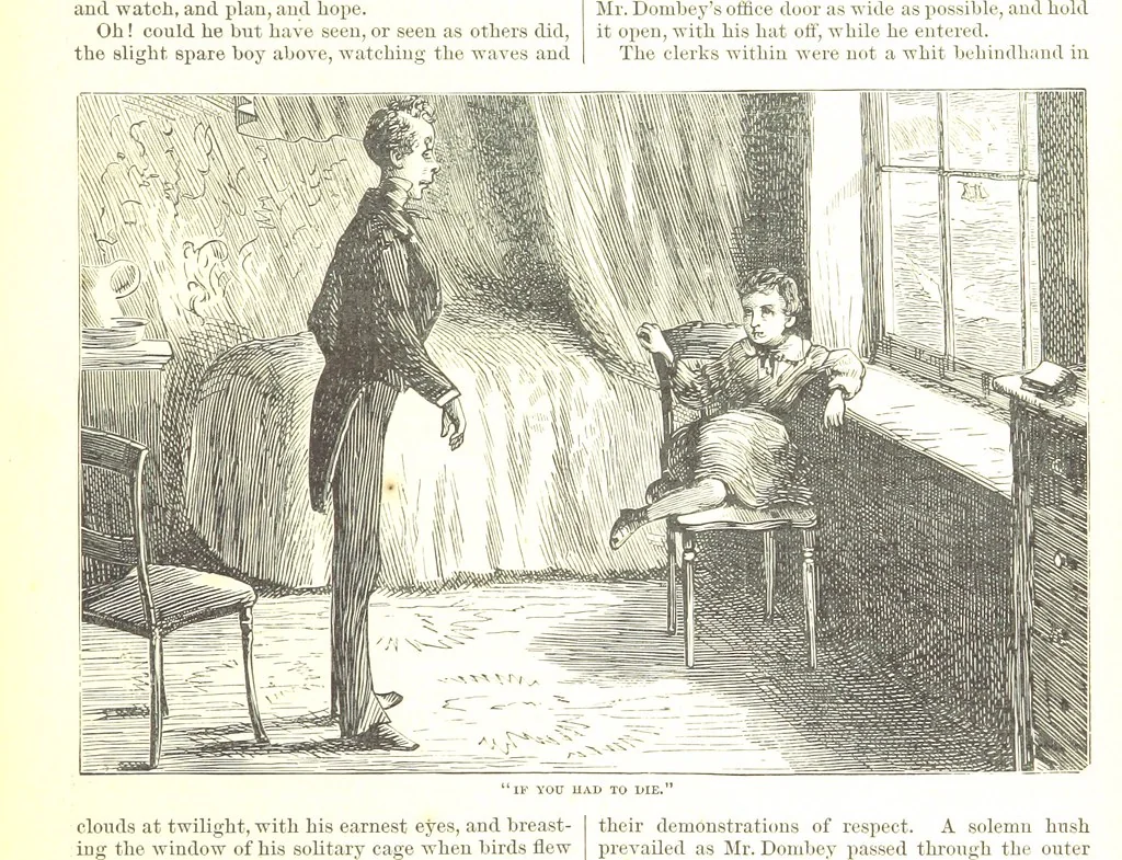 An illustration from Thirty plates, proofs of illustrations to the “Household edition” of the works of Charles Dickens.] [1875, 76], leaf 81