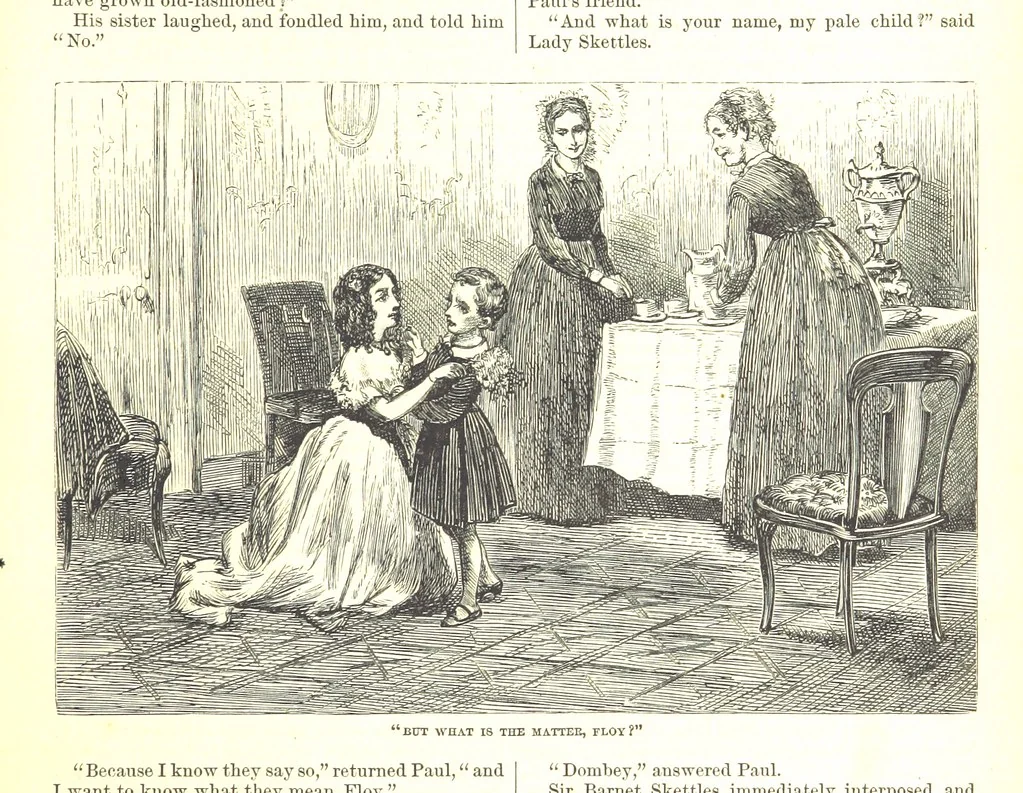An illustration from Thirty plates, proofs of illustrations to the “Household edition” of the works of Charles Dickens.] [1875, 76], leaf 93
