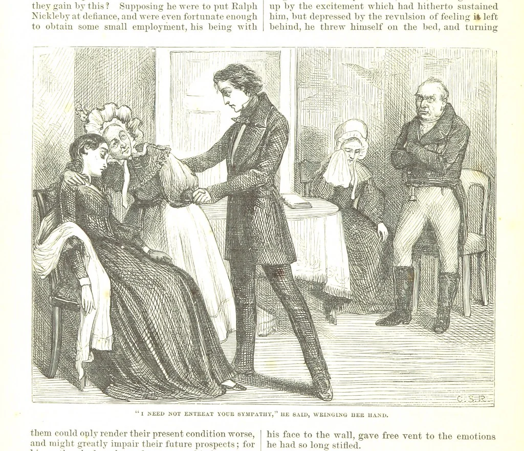 An illustration from Thirty plates, proofs of illustrations to the “Household edition” of the works of Charles Dickens.] [1875, 76], leaf 116