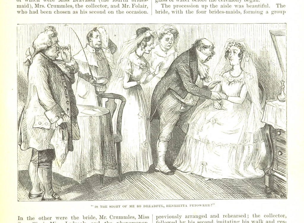 An illustration from Thirty plates, proofs of illustrations to the “Household edition” of the works of Charles Dickens.] [1875, 76], leaf 145