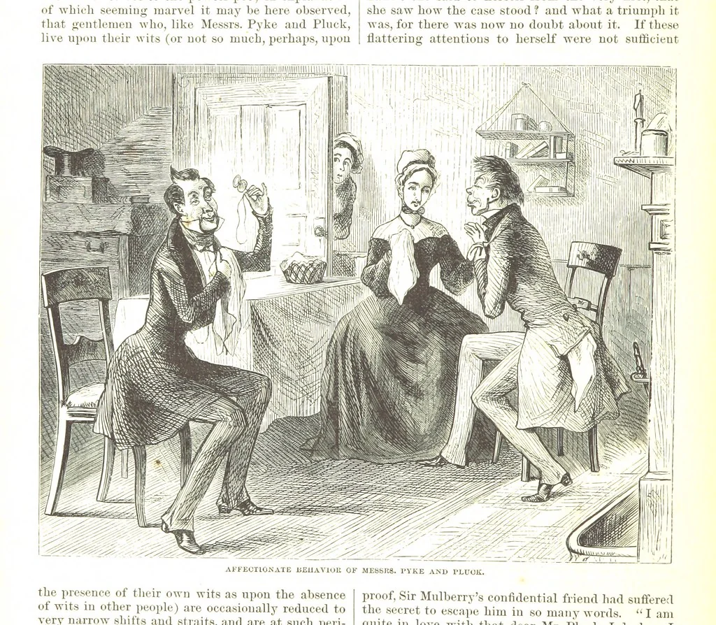 An illustration from Thirty plates, proofs of illustrations to the “Household edition” of the works of Charles Dickens.] [1875, 76], leaf 154